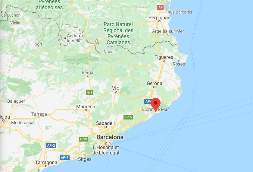 Dove si trova Lloret de Mar sulla mappa 
