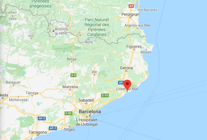 Dove si trova Lloret de Mar sulla mappa