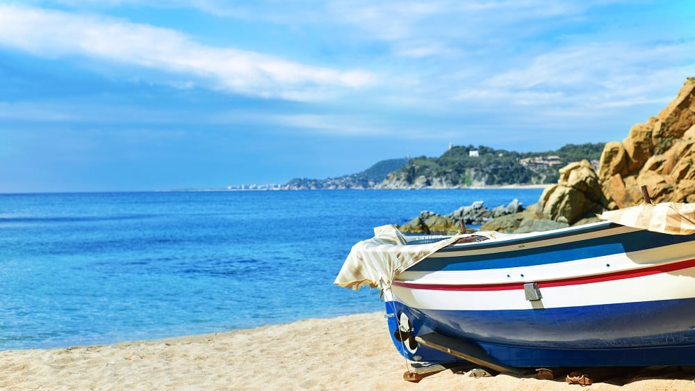 Spiaggia di Platja-de-Sa-Caleta-lloret-de-Mar