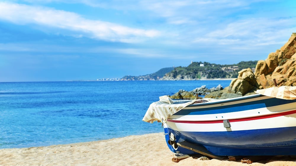 Spiaggia di Platja-de-Sa-Caleta-lloret-de-Mar