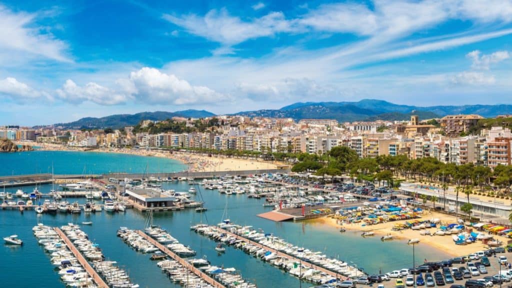 Spiaggia e porto turistico Blanes